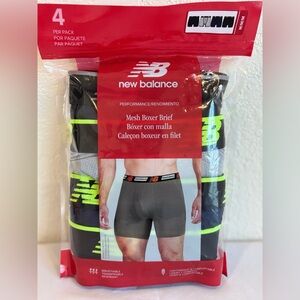 New Balance Men's Four PackPerformance Boxer Briefs
Multicolor Size M